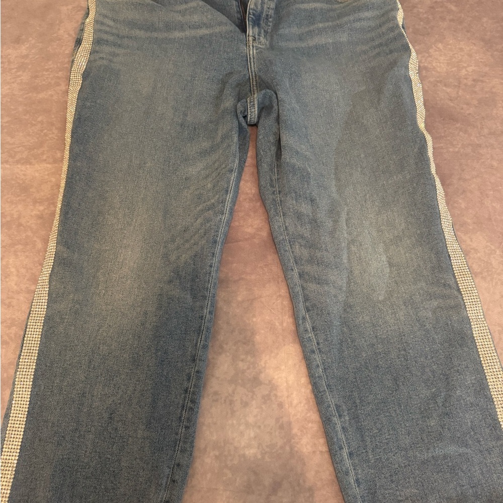 Lane Bryant Blue Jeans with bedazzled side